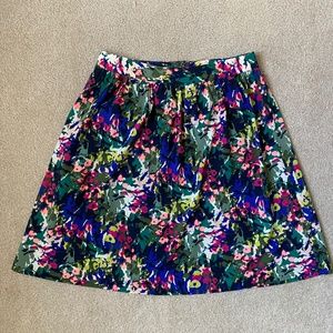 J. Crew floral skirt